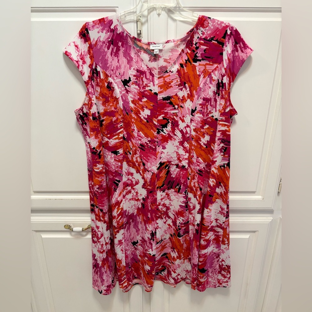 Avenue Pink Tye Dye Dress New Without Tags Women’s Plus Size 18